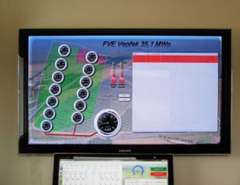 Fotovoltaická elektrárna Vepřek - řízení technologe výroby elektrické energie