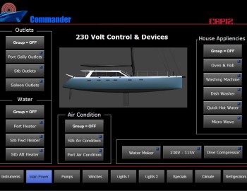 Foxtrot on waves of Atlantic ocean - control of catamaran technologies - Gunboat 66 SLIM