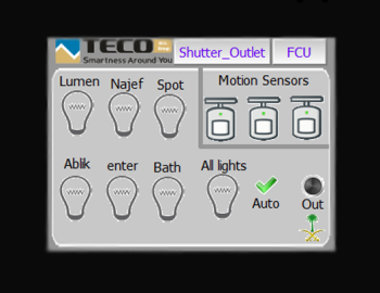 Řízení a monitoring technologií v apartmánu Dream, Džidda