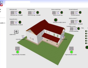 Řídicí systém pro rodinný dům - Balatonfűzfő, Maďarsko