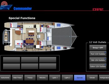 Foxtrot on waves of Atlantic ocean - control of catamaran technologies - Gunboat 66 SLIM