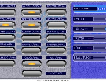 Řídicí systém pro rodinný dům - Cegléd, Maďarsko