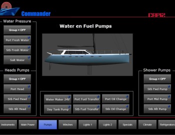 Foxtrot on waves of Atlantic ocean - control of catamaran technologies - Gunboat 66 SLIM
