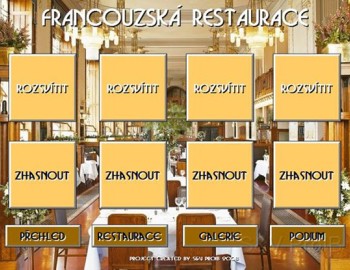 Systém řízení osvětlení Francouzské restaurace v Obecním domě v Praze