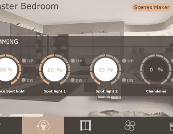 Řízení technologií v luxusní vile v Abu Dhabi
