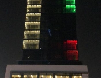 Control of external lighting on Tujjar tower, Kuwajt