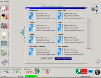 Řídící systém technologií luxusního rodinného domu v Hradci Králové