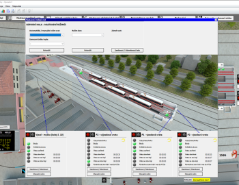 Control system of the tram hall in the depot - Brno City Transport Company