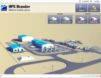 Vizualizace a archivace dat z přepočítávačů a chromatografů na hraniční předávací stanici plynovodu Gazela - Brandov