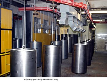 Řídicí systém galvanovny – povrchové úpravy - Šternberk u Olomouce