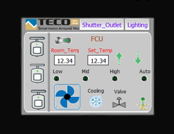 Řízení a monitoring technologií v apartmánu Dream, Džidda
