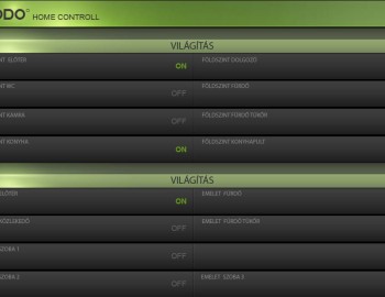 Řídicí systém pro Sluneční dům - Csömör, Maďarsko