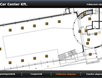 Řízení osvětlení v muzeu veteránů - Kiskőrös, Maďarsko