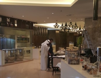 Ovládání řízení osvětlení Restaurace v 5-hvězdičkovém hotelu JW Marriot - Kuwait