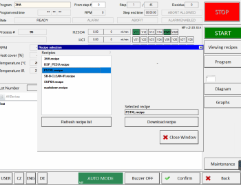 Řízení procesu mytí křemíkových desek - Finsko